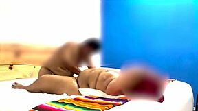 Naked Massage From Guest! Then I Masturbate Both!