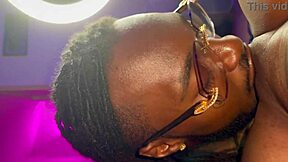 My husband devours my pussy until I orgasm in this homemade ebony couple video.