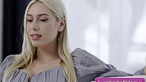 redhead teen meets her blonde friend for a chat - freya parker kay lovely