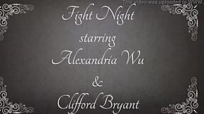 Fight Night Starring Alexandria Wu And Clifford Bryant In Interracial Wrestling Match