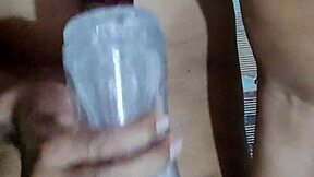 Intensely fucking see-through ass with toys