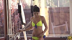 Coach says, tender miss, suck my big cock