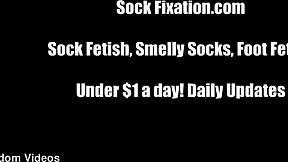 hey sock losers, get ready for some humiliating femdom action with stockings