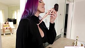 Busty Lesbian Facesits Straight Friend