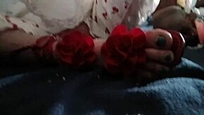 Dildo plunges deep into anal for intense homemade pleasure