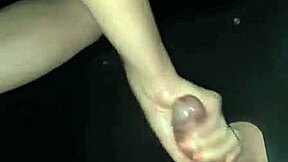 Mature housewife enjoys gloryhole cum with husband's permission