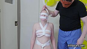 Wacky sweetie was brought in ass hole asylum for harsh therapy