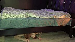 Shares Bed With Stepmom While Stepsister Hides!