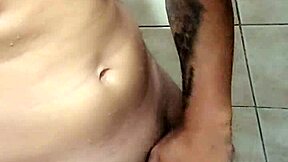 Enjoying a solo session in the bath