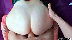 Betty Buttplug gets a doggystyle pussy fuck from behind, her curvy bombshell body bouncing wildly.