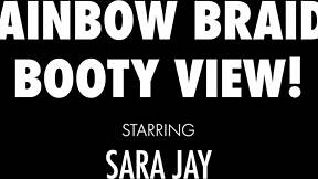 Sar4 Jay drills her pussy with dildo