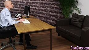 cfnm femdom babe humiliates group with handjob and cumshot in high definition