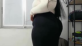 I feel so horny as a chubby brunette quickie with my lover before cuckold boyfriend