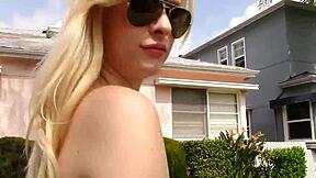 naughty beauty adores licking balls