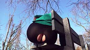 Staged Leggings Rip Public Prank