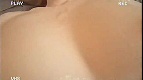 Bold family sex tape with cum on tits and hardcore fucking in retro homemade style