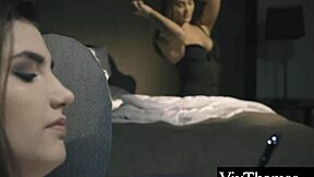 sexy naomi bennett plays with lovers big beautiful breasts and spanks her curvy ass