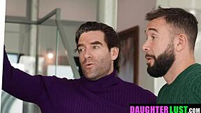 Stepdads teach stepdaughters about sex in wild swap foursome