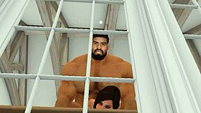 Heyward shows neighbor how to exercise the cumback routine