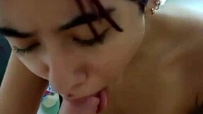 Sexy Teen 18+ Passionately Gives Blowjob And Joyfully Receives Cum In Mouth From Latin Stepbro