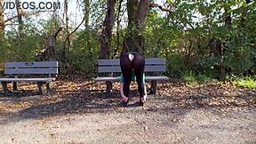 Staged Leggings Rip Public Prank