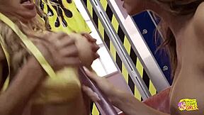 These Sexy European Lesbian Firefighters Devour Juicy Pink Pussies!