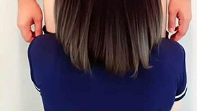 asian cosplay police girl gets creampied in doggystyle