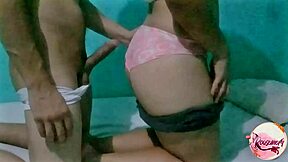 Babysitter Bent Over For Doggystyle Cum On Ass