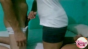 Babysitter Bent Over For Doggystyle Cum On Ass