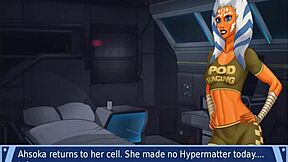 Orange trainer dances energetically