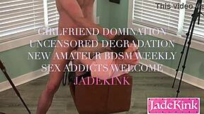 submissive cumslut gives sloppy blowjob, gets pussy fucked and rimjob 😈