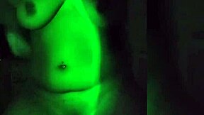 i'm the naughty latina teasing strip in dark room