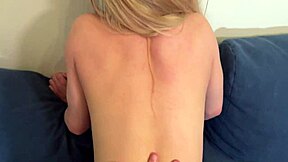 sporty dude bends cute blonde ex over and pounds her from behind