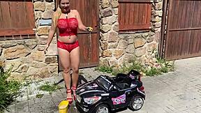 Busty Milf Magician Lenushka Doll Squirts Hard In Car Close-Up