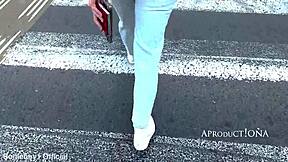 valentina wets her jeans 3 times outdoors at fortress park toilet 😮🚽