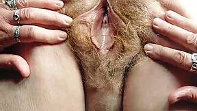 granny slut fucks her hairy pussy hard german style