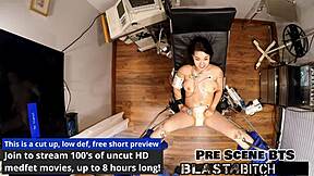 mina moon spreads shaved pussy wide as cum blasts her smooth lips close up