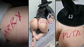 Happy Halloween Cute Chubby Latina Milf Shakes Big Ass In Panties Amateur!