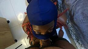 caught this big tits ebony on knees deepthroating my bbc - mastermeat1