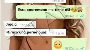 Hot Venezuelan Naked Fingers Herself on Call!