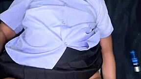 Asian Schoolgirl Uniform Fucked by Stranger Facial Cumshot!