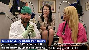 mina moon spreads shaved pussy wide as cum blasts her smooth lips close up