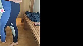 karina and lucas pick hot gym clothes but end up fucking like sluts