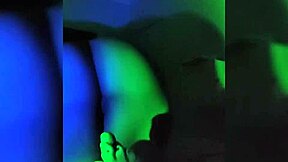 i'm the naughty latina teasing strip in dark room