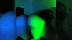 i'm the naughty latina teasing strip in dark room