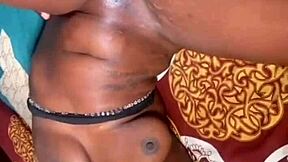 casual family ebony bbw's juicy hairy pussy gaps on monster cock