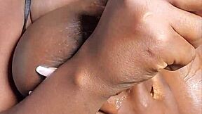 Amateur babe teases pussy with subtle finger play