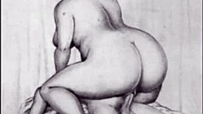 i love this vintage erotic art collection