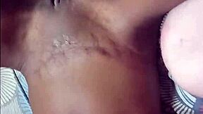 White Man Sensually Touches Petite Black Girl Teasing Her Juicy Pussy Close