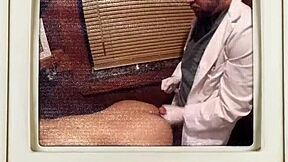 mina moon spreads shaved pussy wide as cum blasts her smooth lips close up